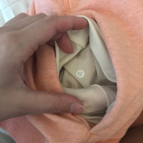 Lululemon Stress Less Heathered Orange Cowl Neck - Picture 7 of 10